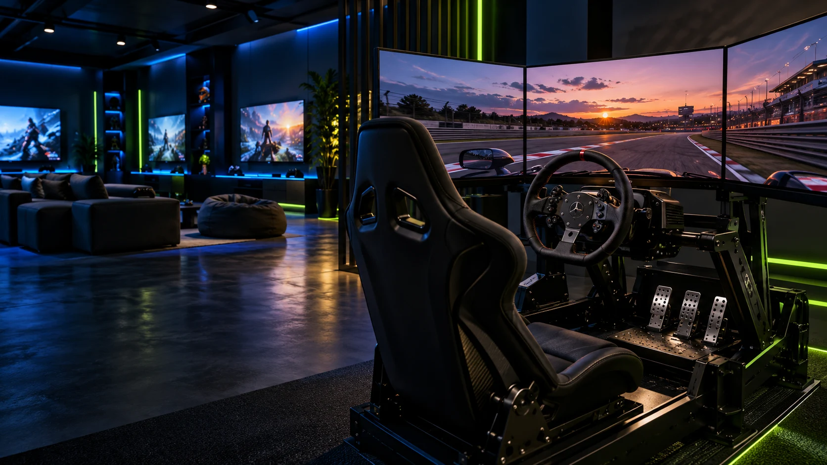 Sim racing kokpiti, temsili görsel